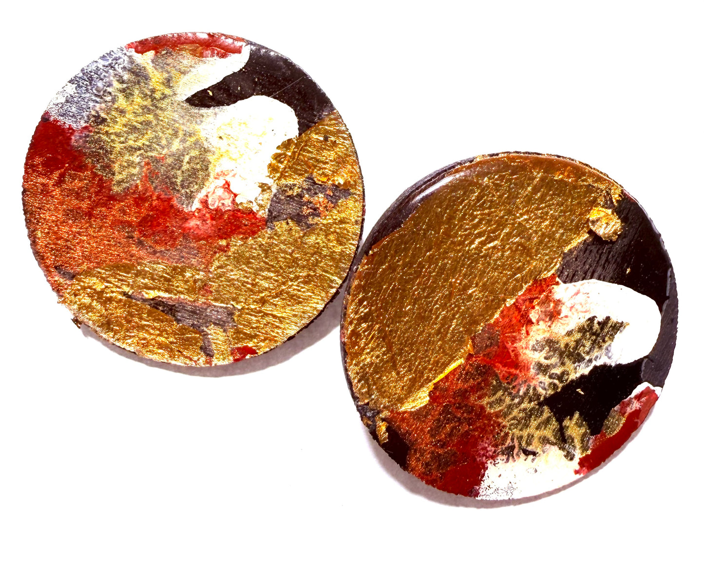 Crimson & Gold Earrings