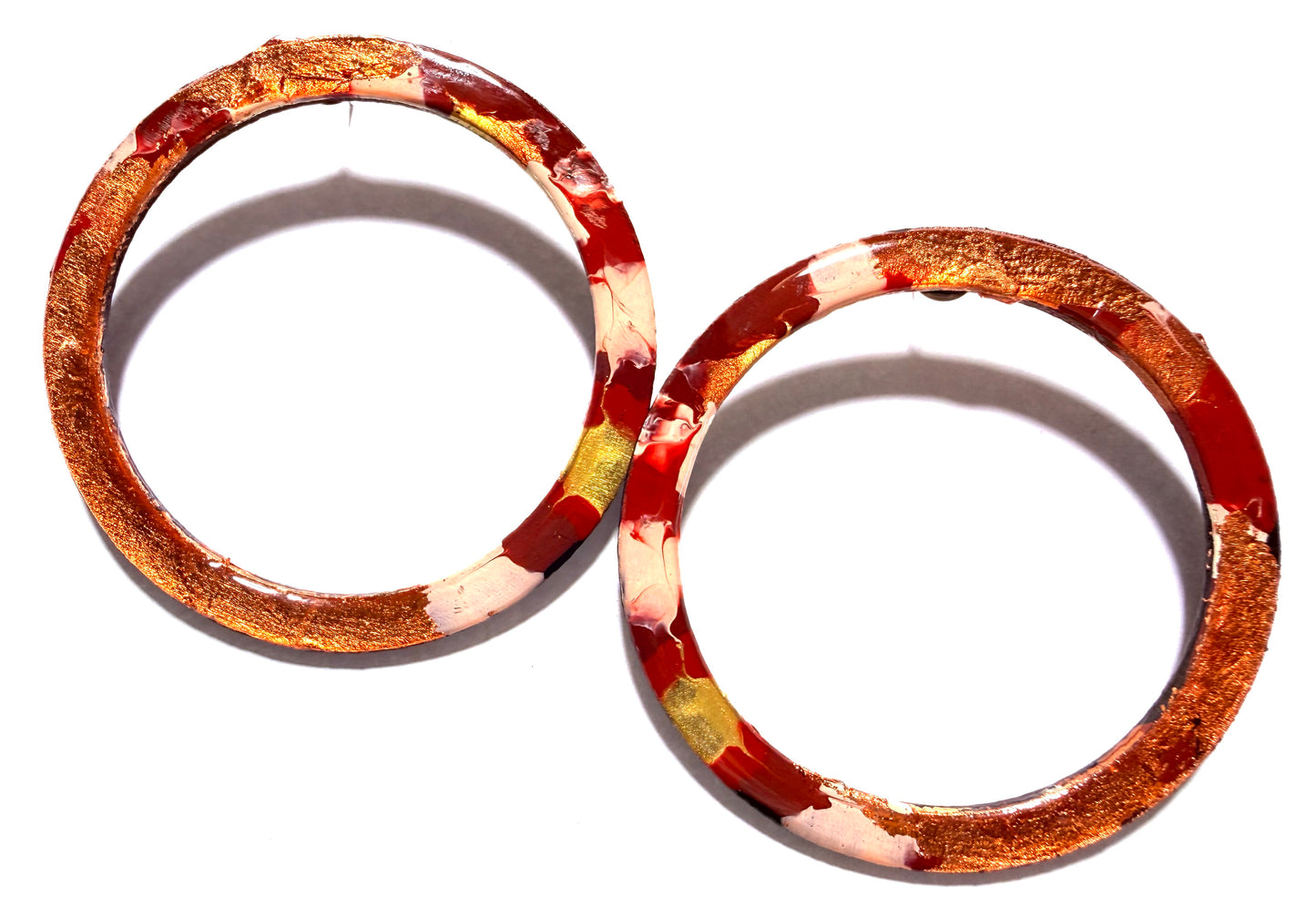 Crimson & Gold Earrings