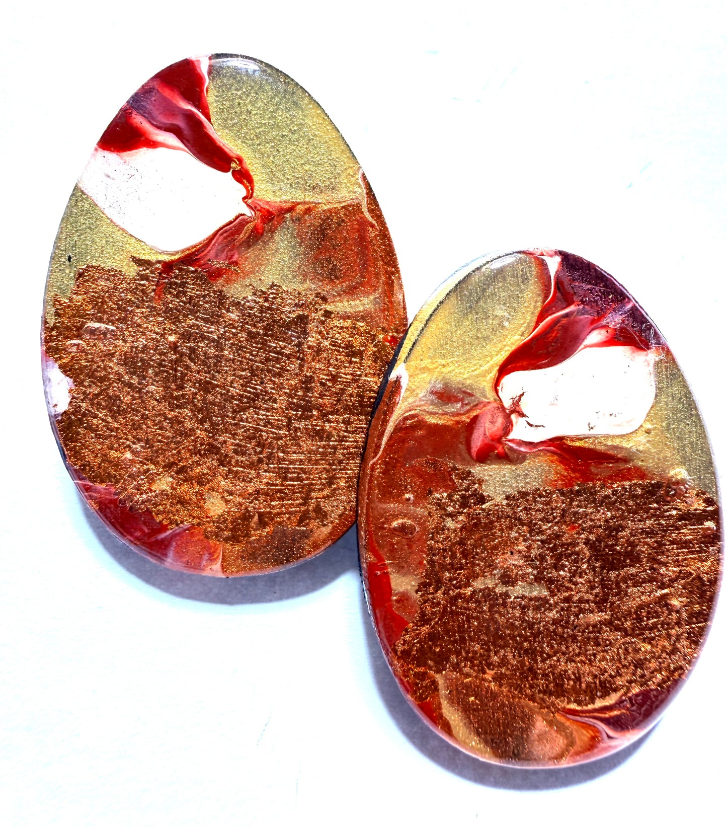 Crimson & Gold Earrings