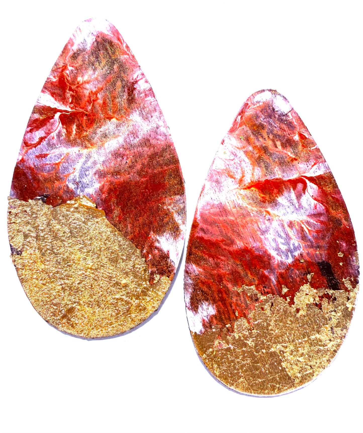 Crimson & Gold Earrings