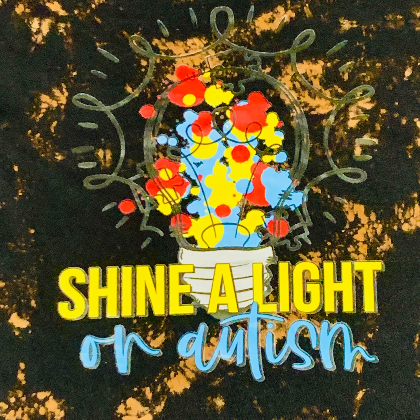 Spectrum Tee – Shine A Light (Black Splatter)