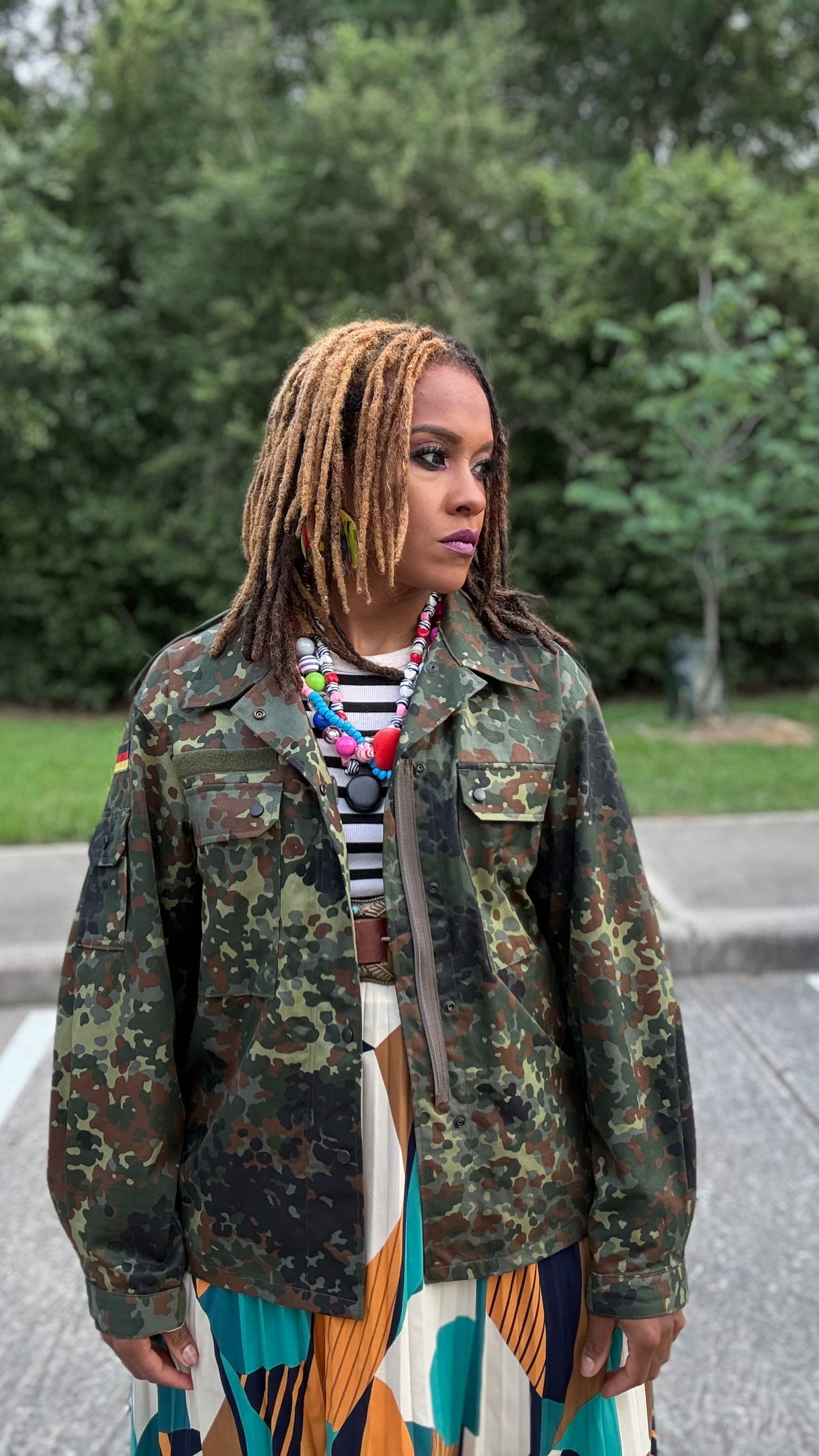 AMEN Hand-Painted Camo Jacket | Wearable Testimony Vol. 001