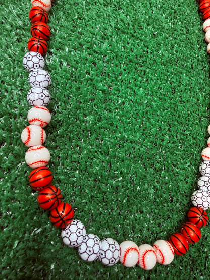 Hudson's Game Day| Triple Play Sport Necklace